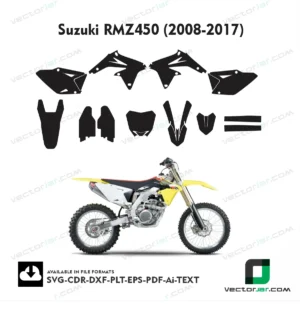Suzuki RMZ450 (2008-2017) graphics vector template