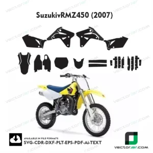 SuzukivRMZ450 (2007) graphics vector template