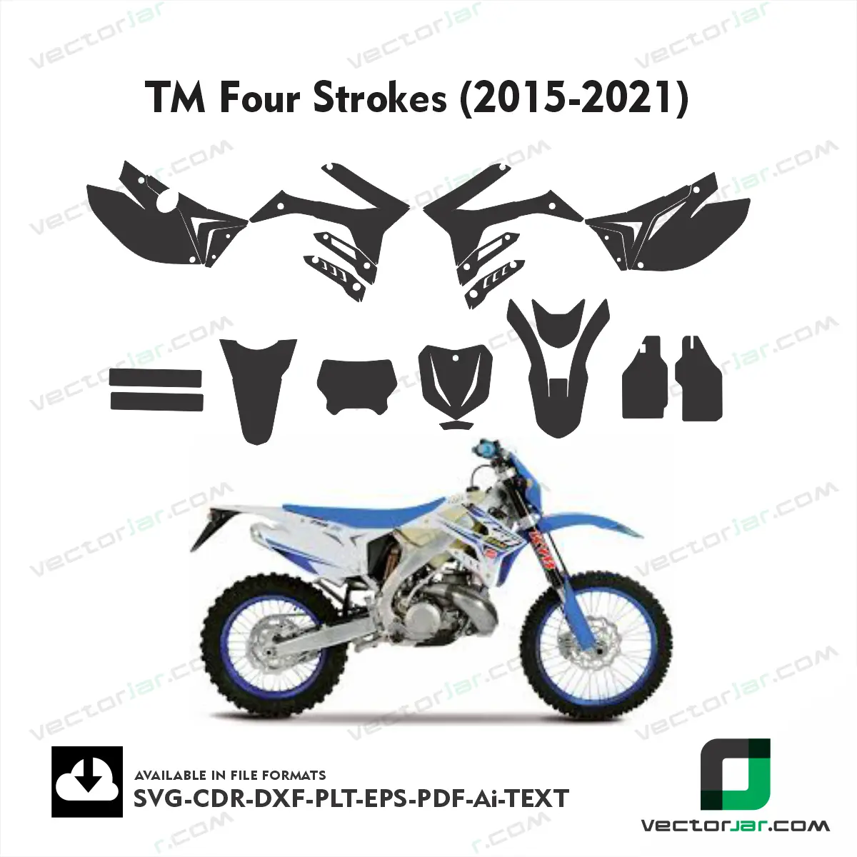 TM Four Strokes (2015-2021) graphics vector template