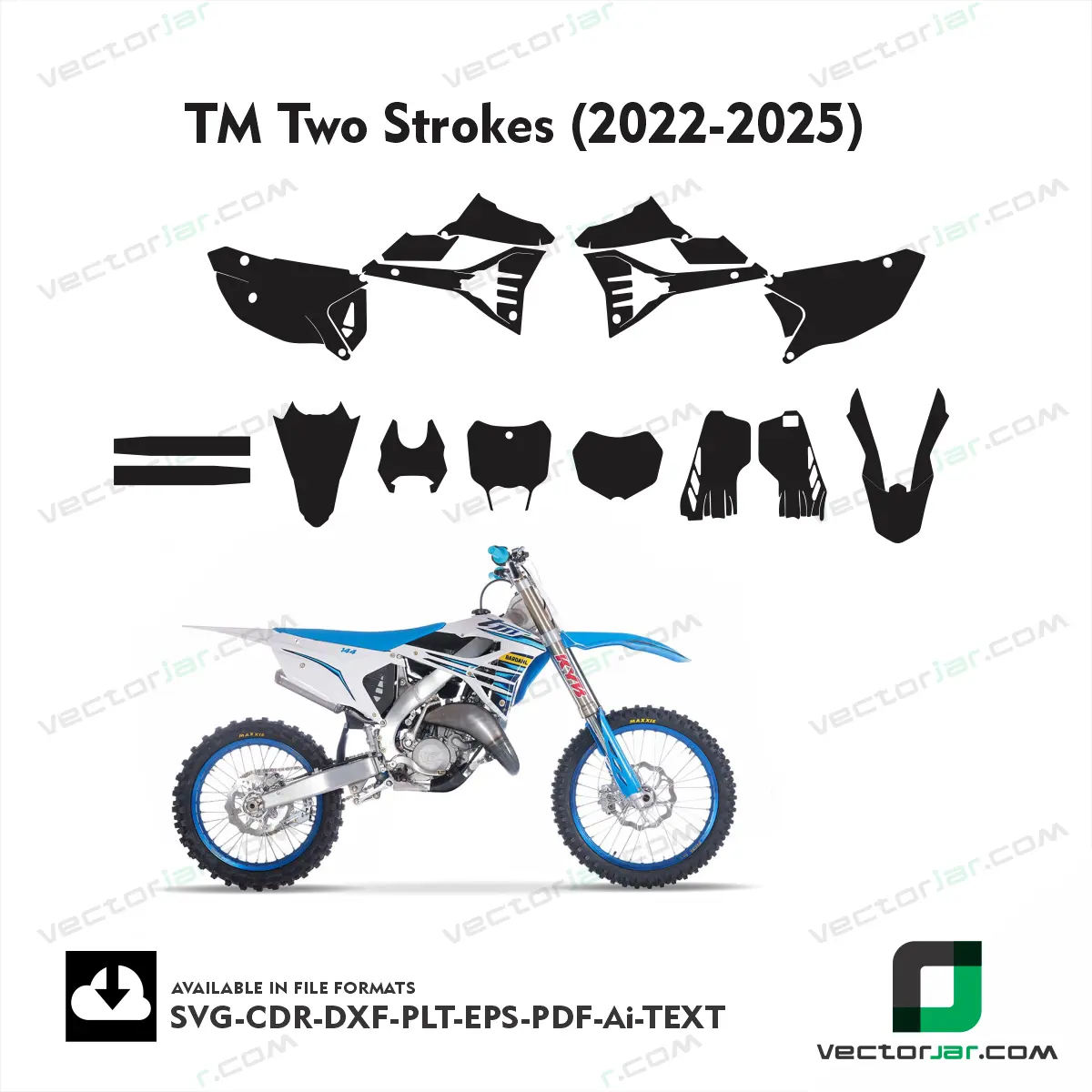 TM Two Strokes (2022-2025) graphics vector template