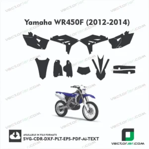 Yamaha WR450F (2012-2014) graphics vector template