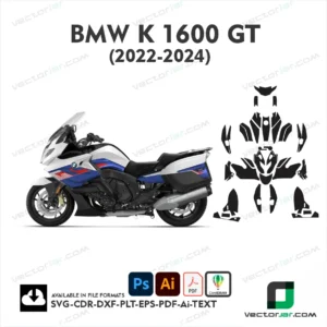 BMW K 1600 GT 2022-2024 Motorcycle PPF & Wrap Template