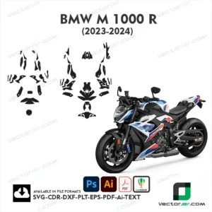 BMW M 1000 R 2023-2024 Motorcycle PPF & Wrap Template