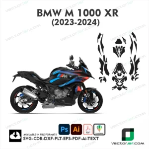 BMW M 1000 XR 2023-2024 Motorcycle PPF & Wrap Template