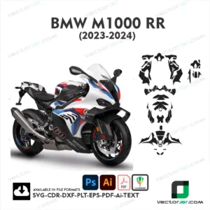 BMW M1000 RR 2023-2024 Motorcycle PPF & Wrap Template