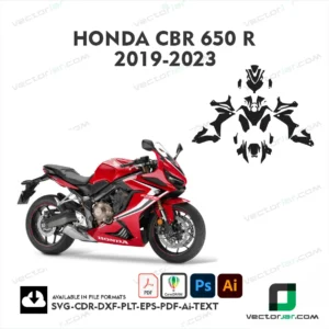 Honda CBR 650 R 2019-2023 Motorcycle PPF & Wrap Template