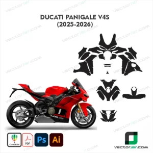 Ducati Panigale V4 S 2025-2026 Motorcycle PPF & Wrap Template