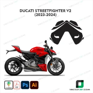 Ducati Streetfighter V2 2023-2024 Motorcycle PPF & Wrap Template