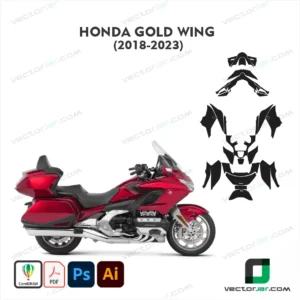 Honda Gold Wing 2018-2023 Motorcycle PPF & Wrap Template