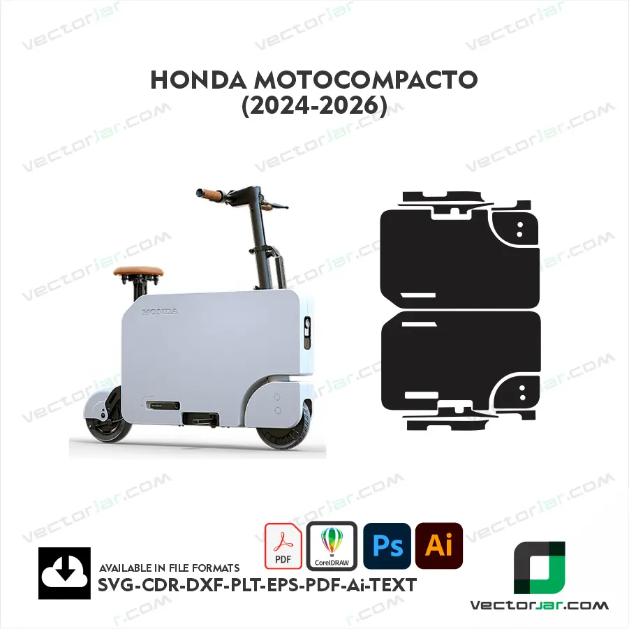 Honda Motocompacto 2024–2026 Motorcycle PPF & Wrap Cutting Template