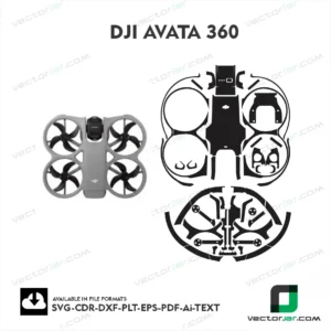 DJI Avata 360 Drone Skin Vector Template