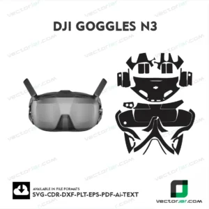 DJI Goggles N3 Skin Vector Template