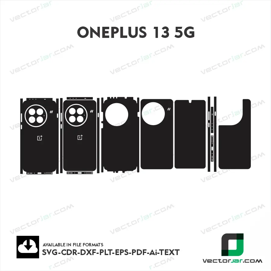 OnePlus 13 5G Skin Template Vector Cutting File