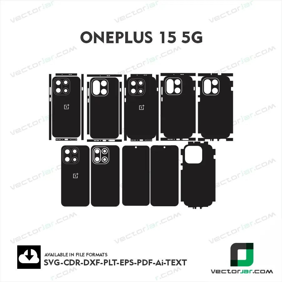 OnePlus 15 5G Skin Template Vector Cutting File