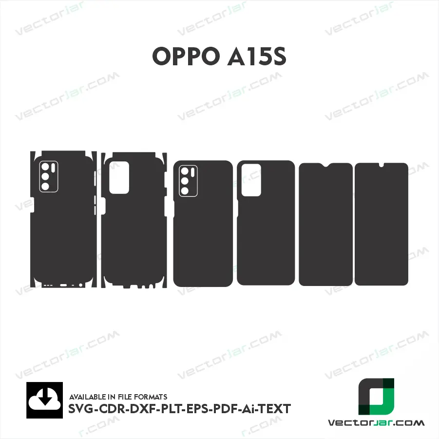 OPPO A15s Skin Vector Template Cutting File