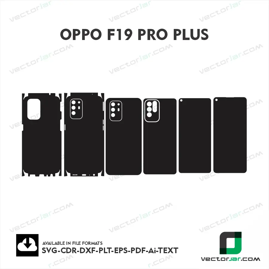 OPPO F19 Pro Plus Skin Vector Template Cutting File