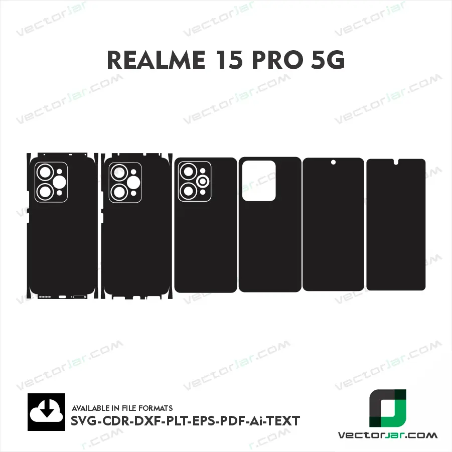Realme 15 Pro 5G Skin Vector Template Cutting File
