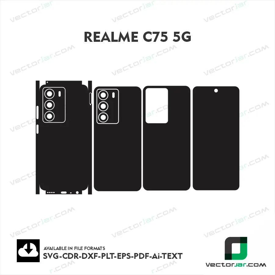 Realme C75 5G Skin Vector Template Cutting File