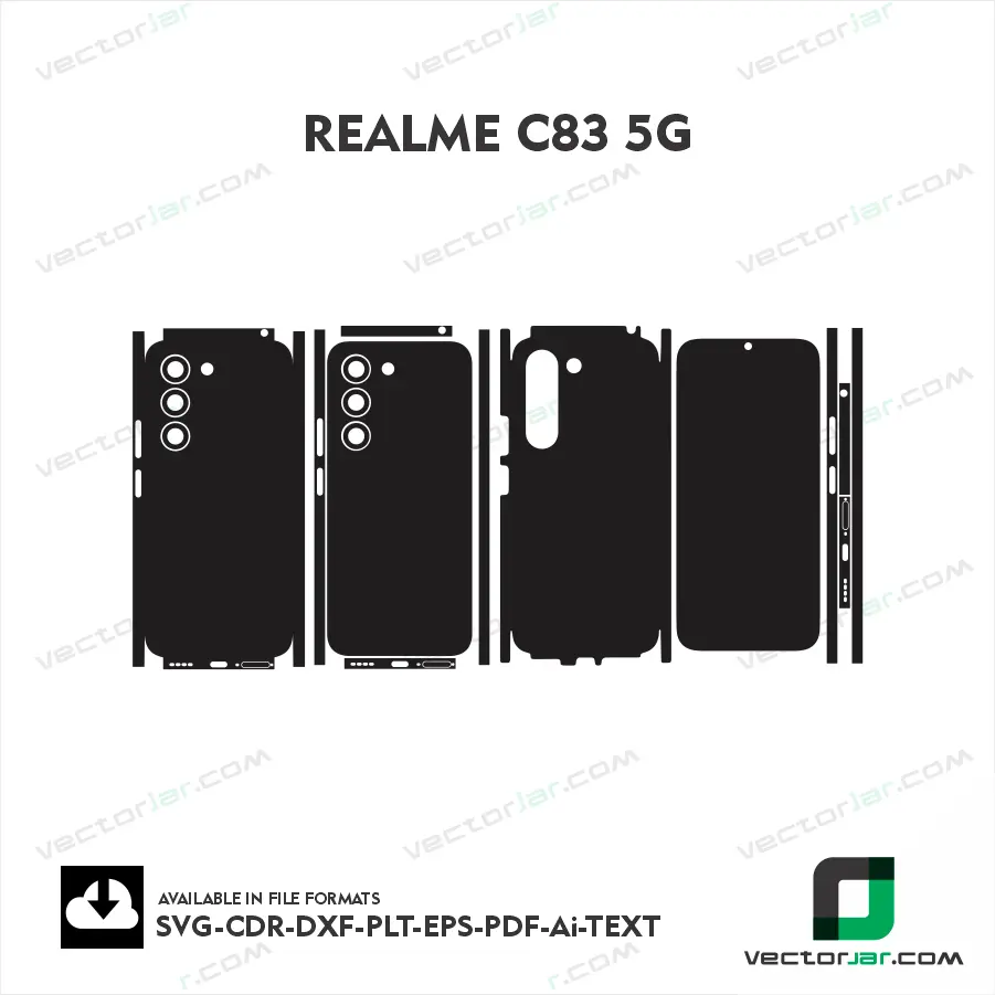 Realme C83 5G Skin Vector Template Cutting File