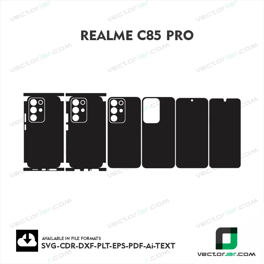 Realme C85 Pro Skin Vector Template Cutting File