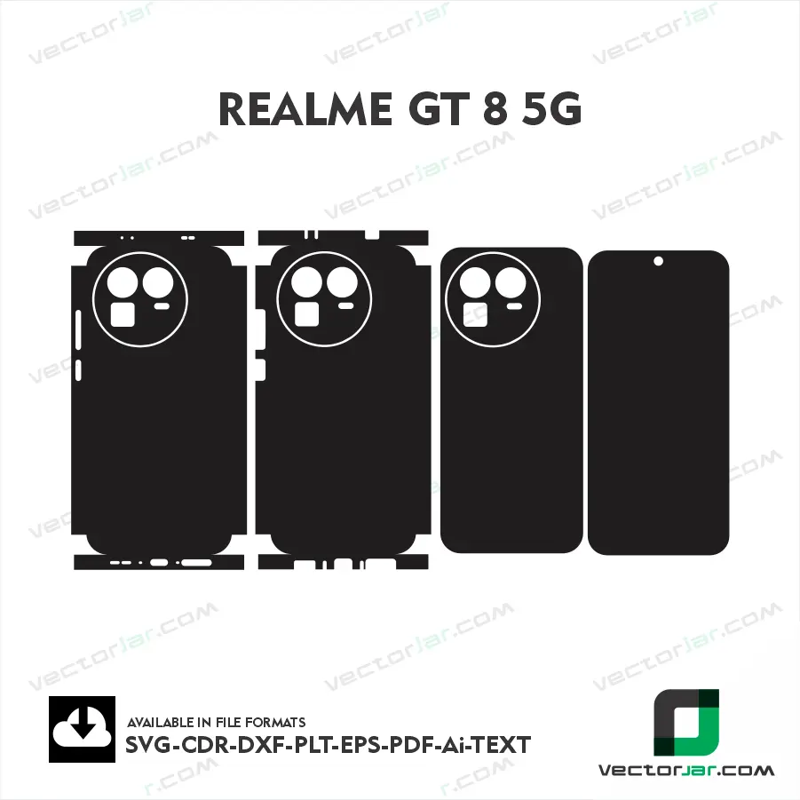 Realme GT 8 5G Skin Vector Template Cutting File