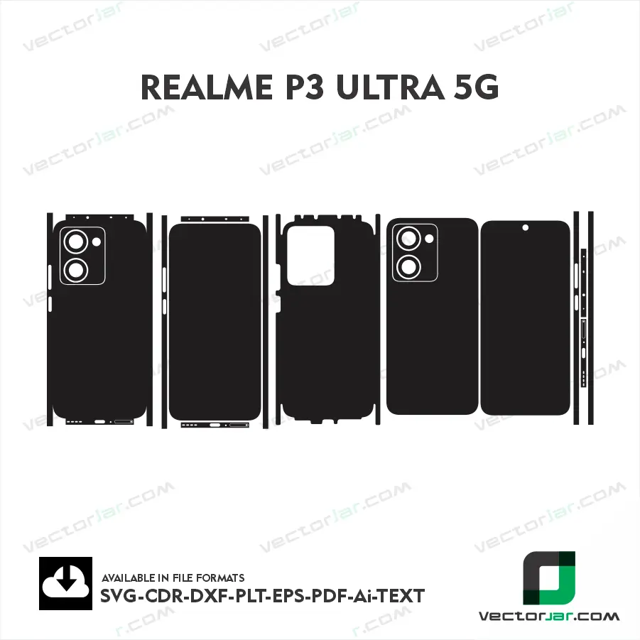 Realme P3 Ultra 5G Skin Vector Template Cutting File