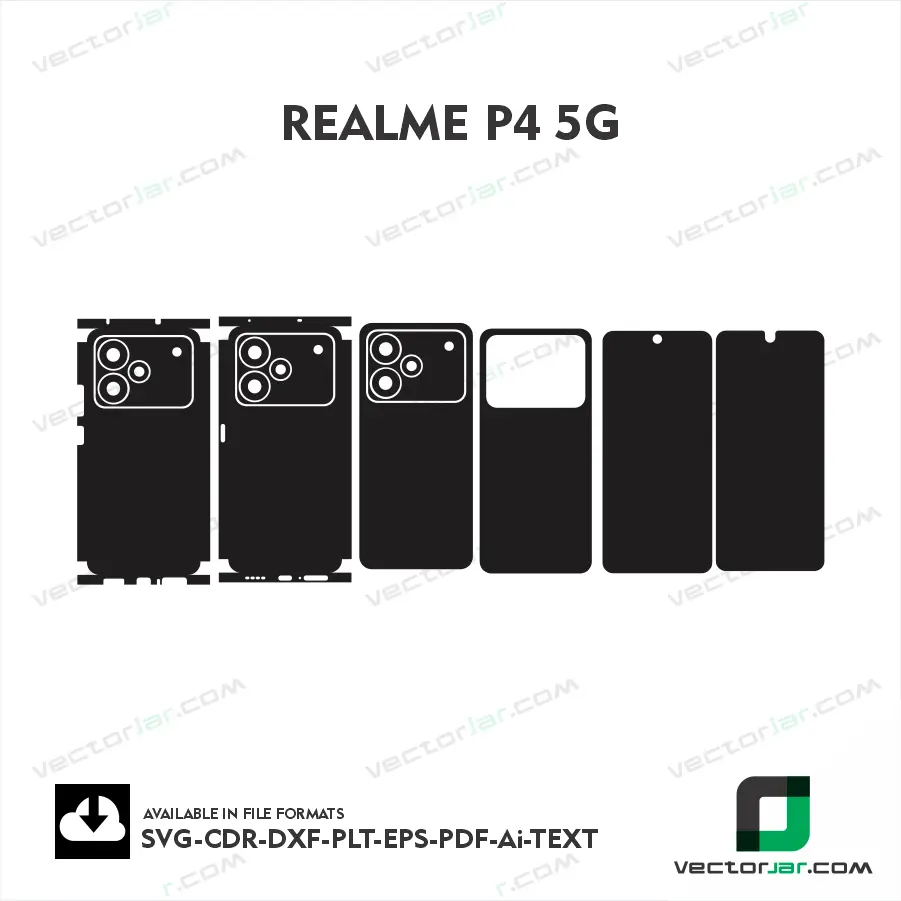 Realme P4 5G Skin Vector Template Cutting File