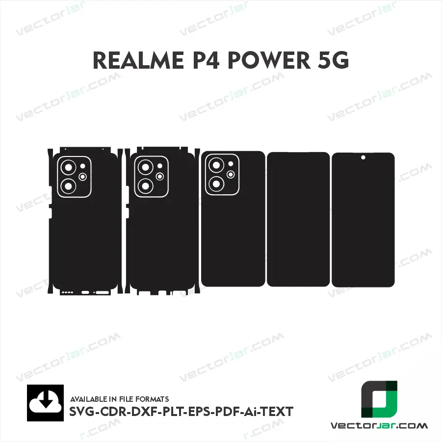 Realme P4 Power 5G Skin Vector Template Cutting File