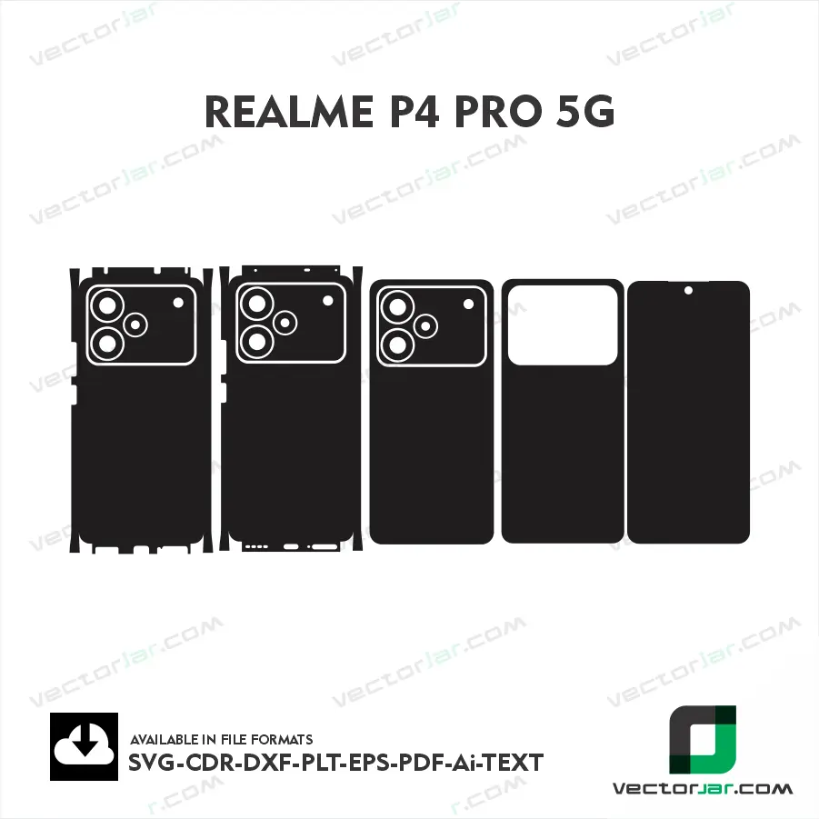 Realme P4 Pro 5G Skin Vector Template Cutting File