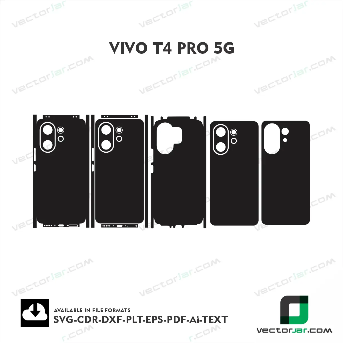 Vivo T4 Pro 5G Skin Vector Template Cutting File