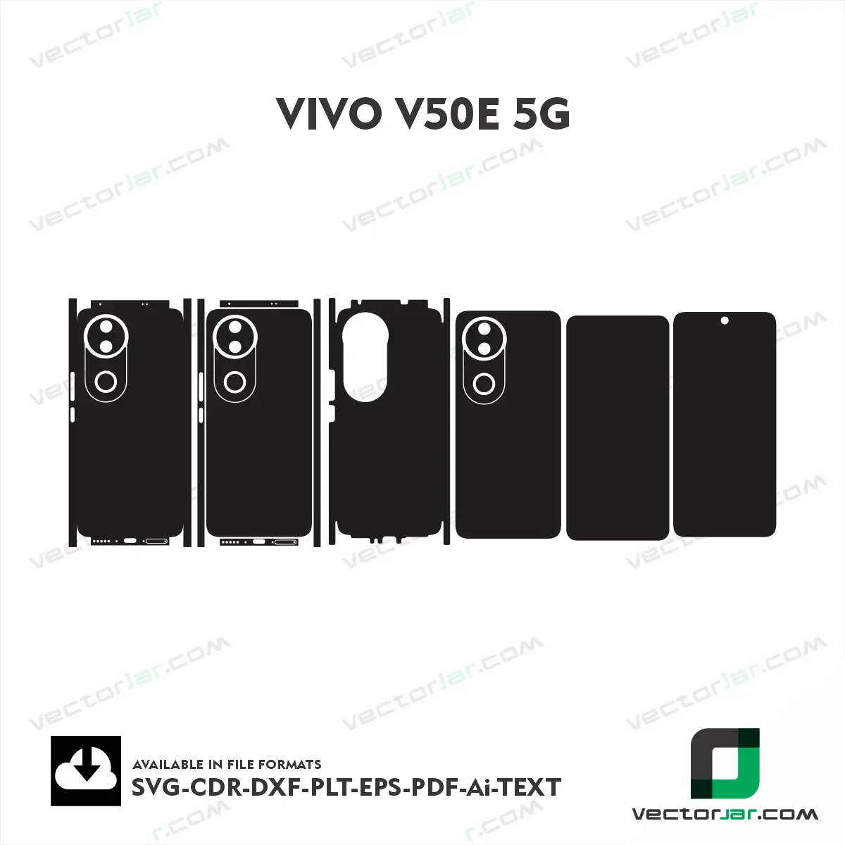Vivo V50e 5G Skin Vector Template Cutting File