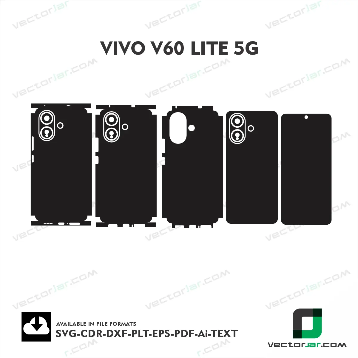 Vivo V60 Lite 5G Skin Vector Template Cutting File