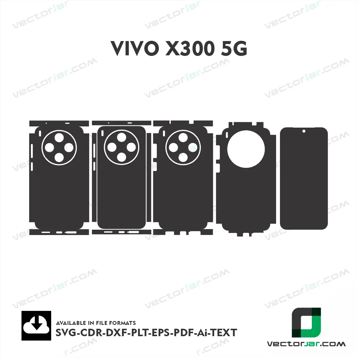 Vivo X300 5G Skin Vector Template Cutting File