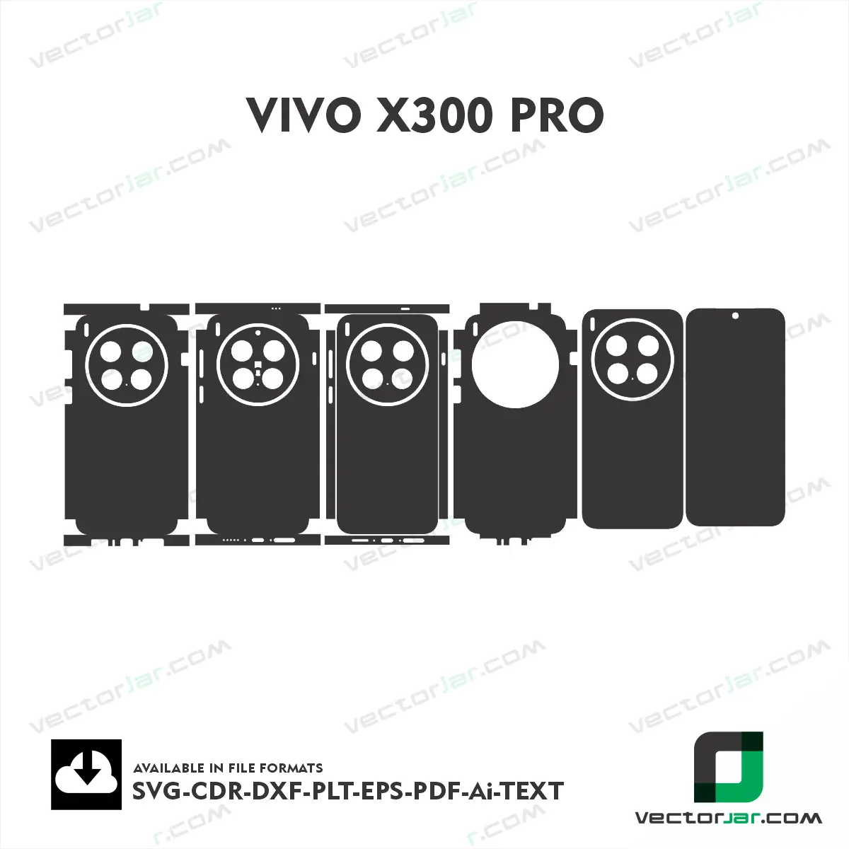 Vivo X300 Pro Skin Vector Template Cutting File