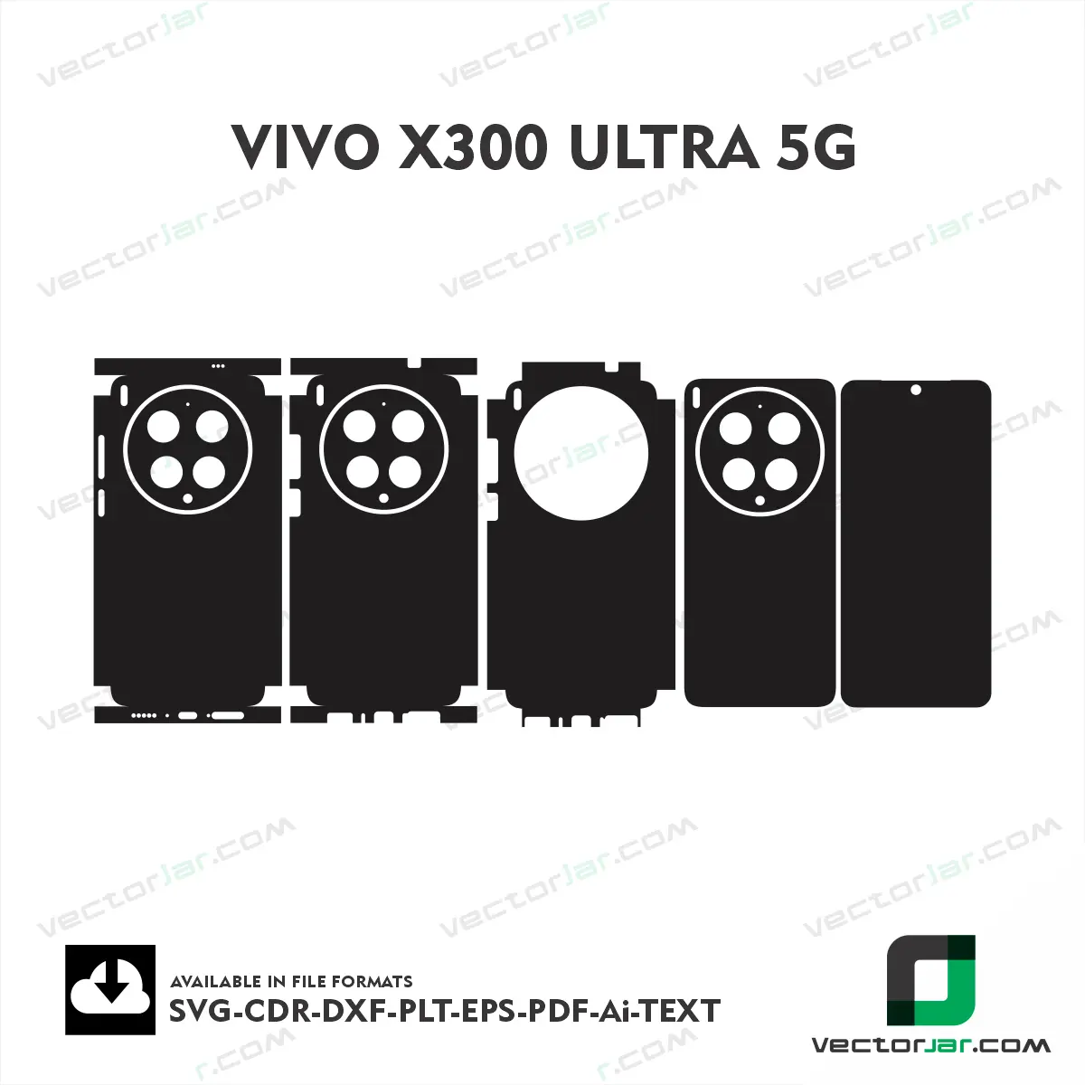 Vivo X300 Ultra 5G Skin Vector Template Cutting File