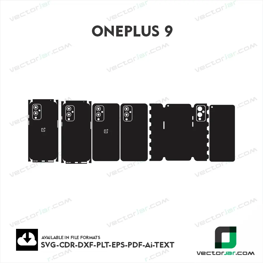 OnePlus 9 Skin Template Vector Cutting File