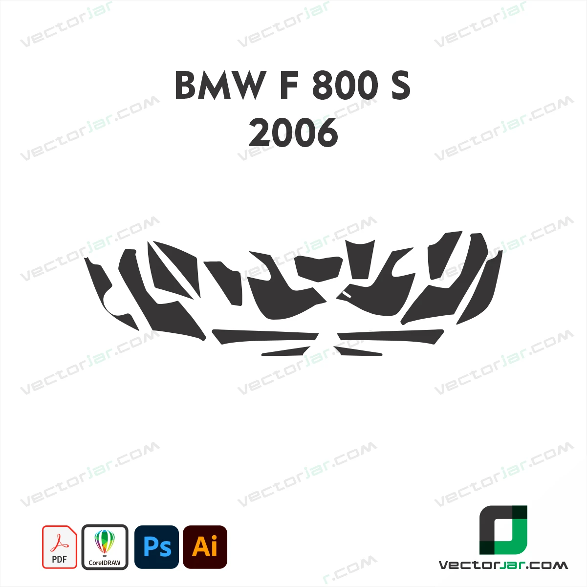 BMW F 800 S 2006 PPF & Wrap Template