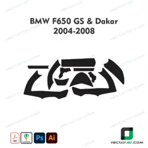 BMW F650 GS & Dakar (2004-2008) PPF & Wrap Template