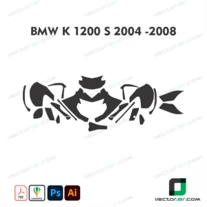 BMW K1200 S 2004-2008 PPF & Wrap Template