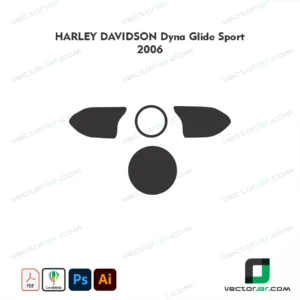 Harley-Davidson Dyna Glide Sport 2006 PPF & Wrap Template