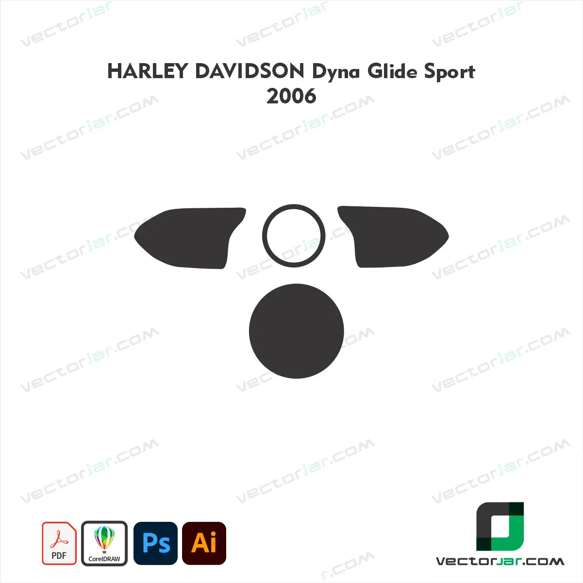 Harley-Davidson Dyna Glide Sport 2006 PPF & Wrap Template