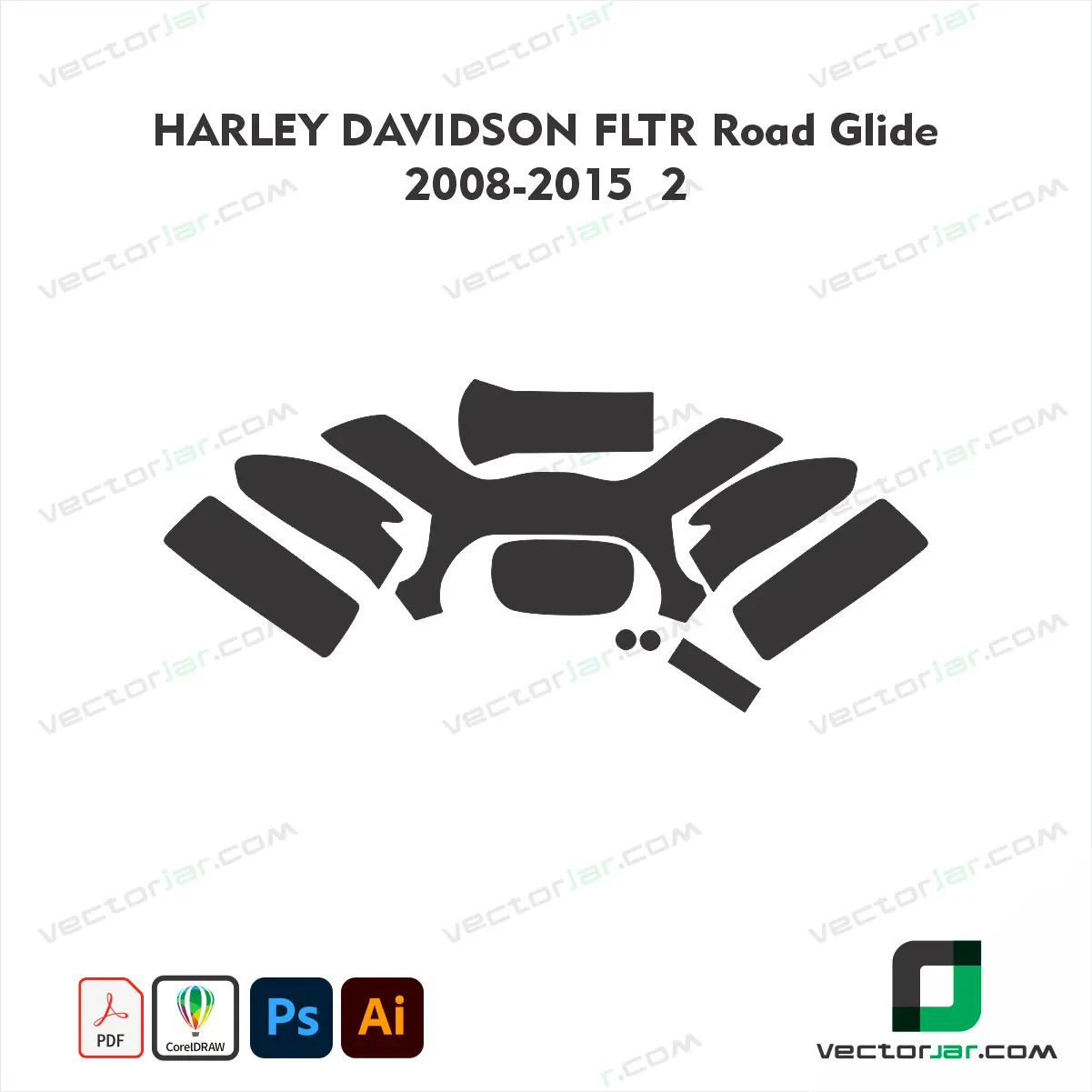 Harley FLTR Road Glide Template, Harley Road Glide PPF Template, Harley Road Glide Wrap Template, Harley-Davidson FLTR Vector, Harley Touring Template, Motorcycle PPF Template, Motorcycle Wrap Template, Vinyl Wrap Template, Paint Protection Film Template, Harley Motorcycle Template, SVG Motorcycle Template, DXF Motorcycle Template, Harley Graphics Template