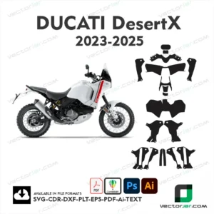 Ducati DesertX 2023-2025 PPF & Wrap Template