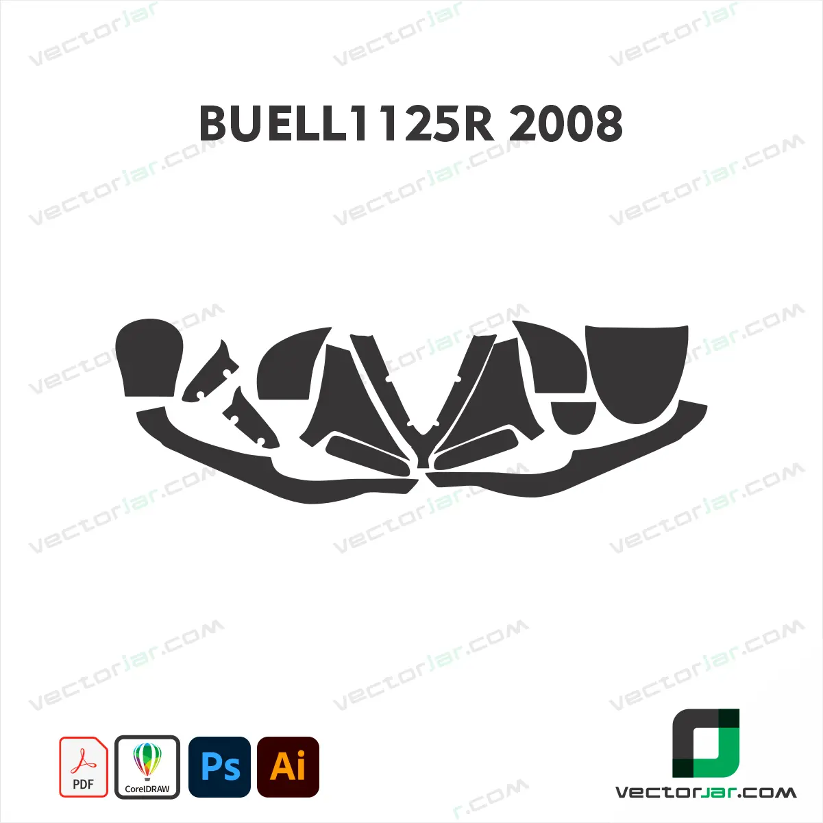 Buell 1125R 2008 PPF & Wrap Template