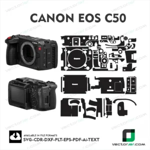 Canon EOS C50 Camera Skin Vector Template