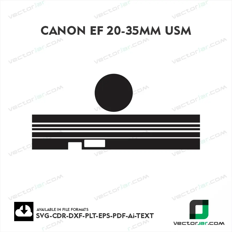 Canon EF 20-35 Template, Canon 20-35 Lens Skin, Canon EF Lens Skin, Canon Lens Skin Template, Camera Lens Skin, Lens Skin Vector, Camera Lens Template, Lens Wrap Template, Lens Vinyl Skin, Exact Fit Lens Template, DXF Lens Template, AI Lens Template, Editable Vector Template