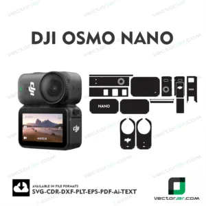 DJI Osmo Nano Camera Skin Vector Template