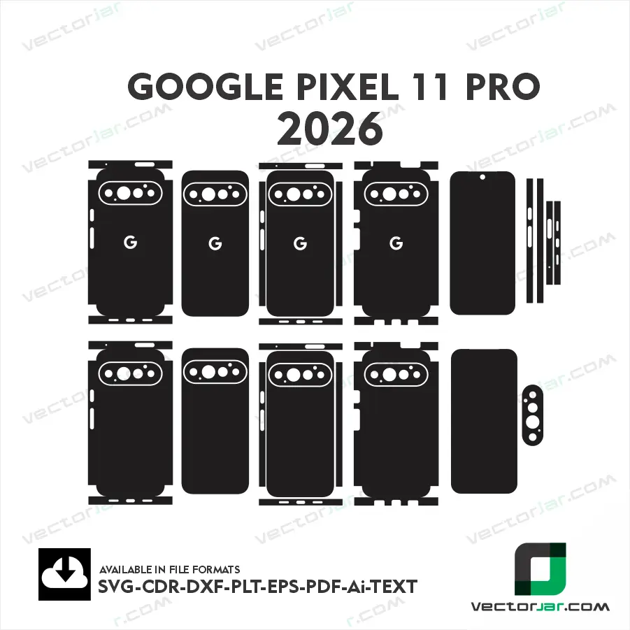 Google Pixel 11 Pro 5G Mobile Skin Vector Template