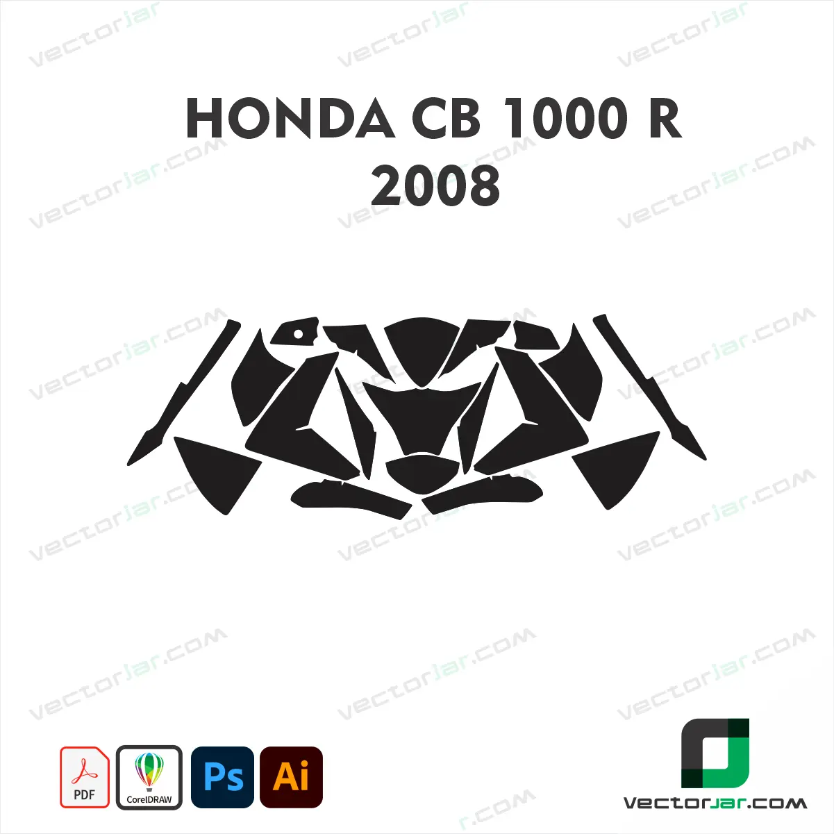 Honda CB1000R 2008 Skin Template