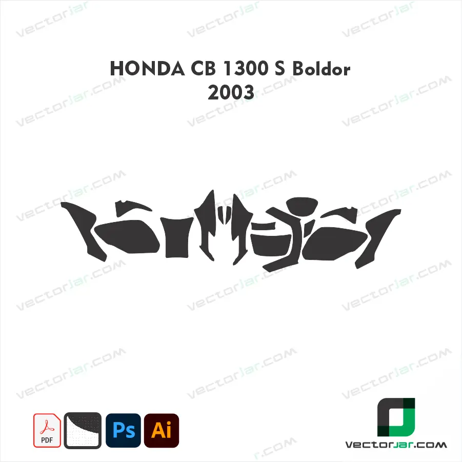 Honda CB1300S Bol d'Or 2003 Skin Template